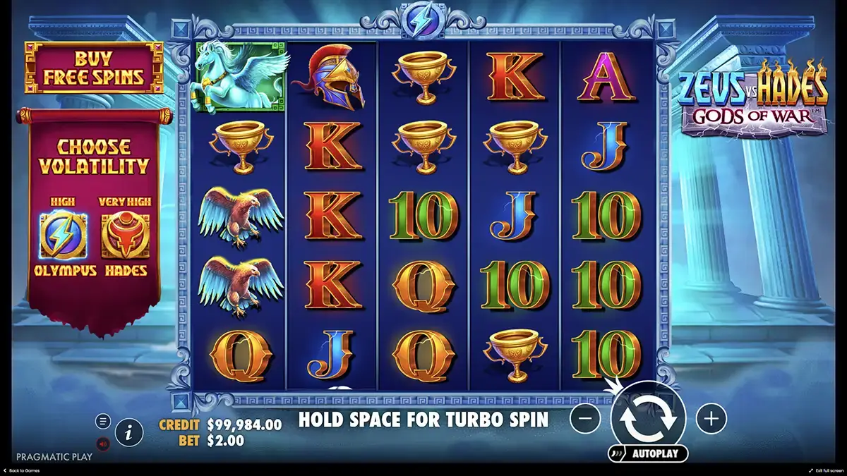 Especificaciones completas de Zeus vs. Hades